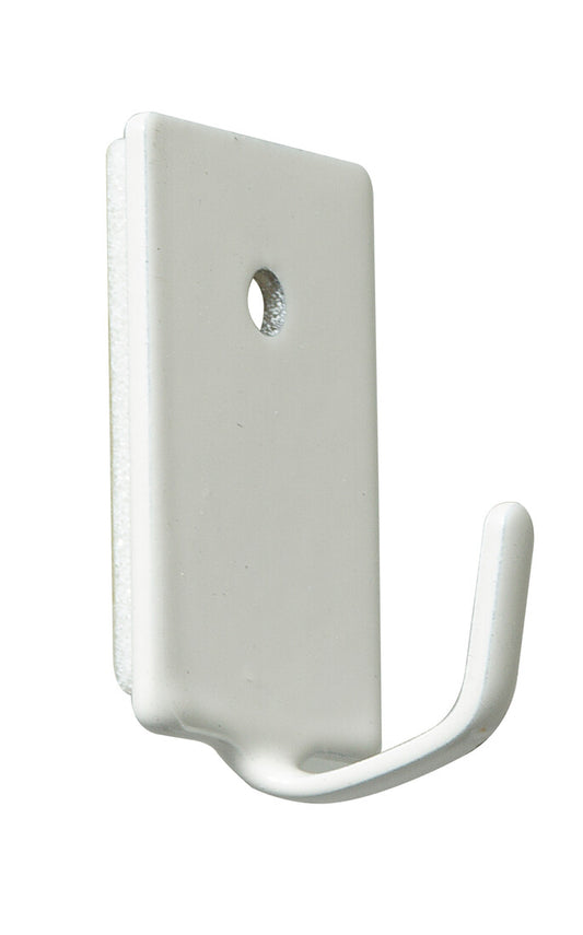 P2003B BL 4ud PERCHA ADHESIVA ACERO BLANCO GANCHO FINO KÖPPELS