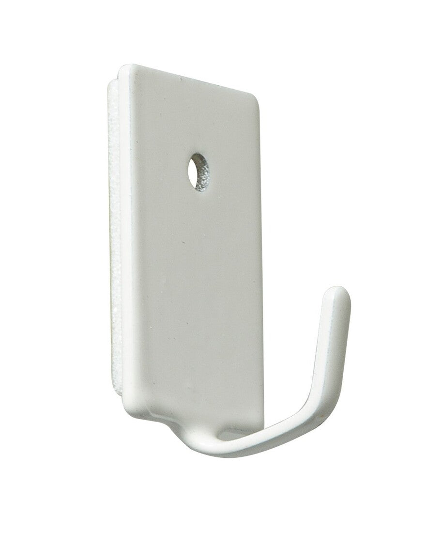 P2003B BL 4ud PERCHA ADHESIVA ACERO BLANCO GANCHO FINO KÖPPELS