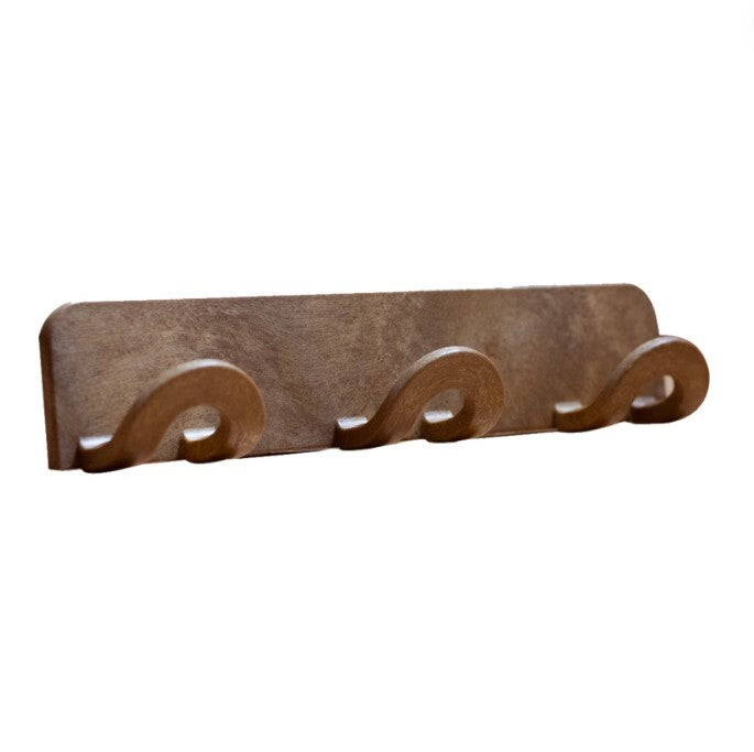 P5002M ADHESIVE COAT RACK 3 HOOKS POSSIBILITY SCREW BROWN KOPPELS