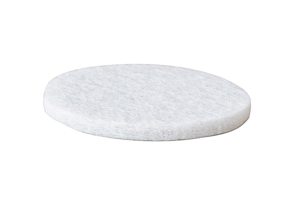 F1004B 12ud FIELTRO REDONDO ADHESIVO BLANCO ø20mm KOPPELS