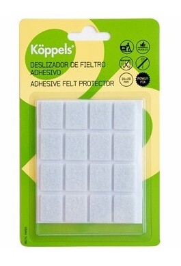F1003B 16ud FIELTRO ADHESIVO BLANCO 16x20mm KOPPELS