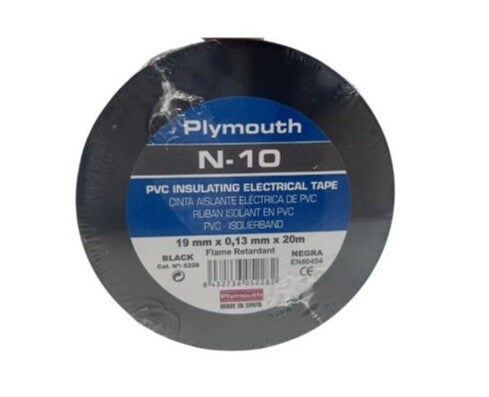 5228 CINTA AISLANTE 20x19mm NEGRA NUÑEZ-10 PLYMOUTH