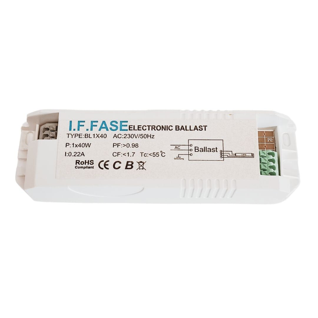 54210-40 REACTANCIA ELECTRONICA FLUORESCENTES 40W | Suministros Figmar