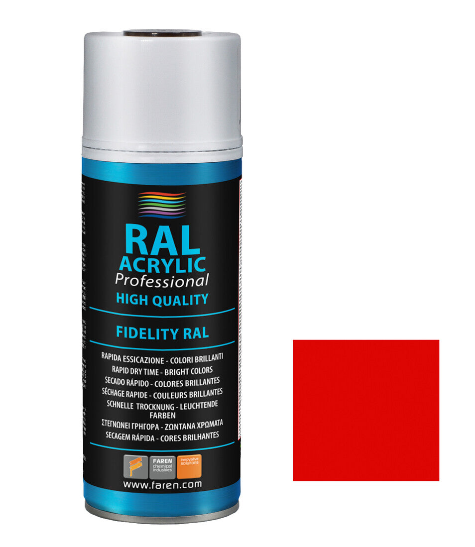 4VK400 SPRAY PINTURA ROJO TRAFICO RAL 3020 400ml.
