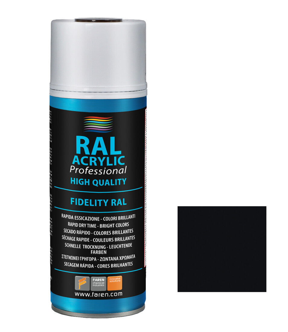 5VN400 SPRAY PINTURA NEGRO SATIN RAL 9005 400ml.