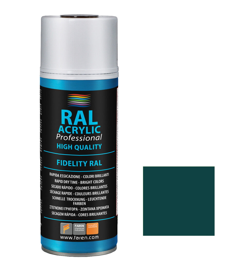 8VO400 SPRAY PINTURA VERDE AZULADO RAL 6004 400ml FAREN