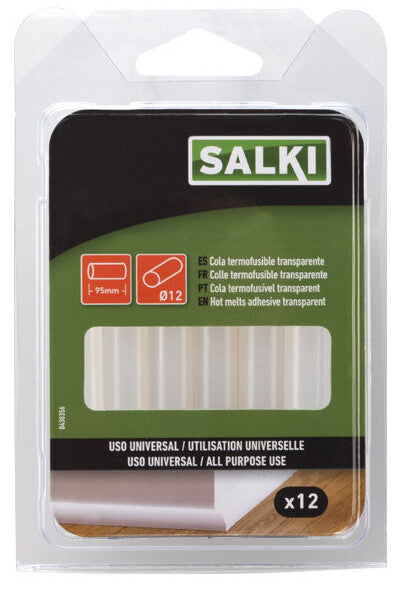 0430306 BL 12ud BARRAS COLA TERMOFUSIBLE ø12x95mm.