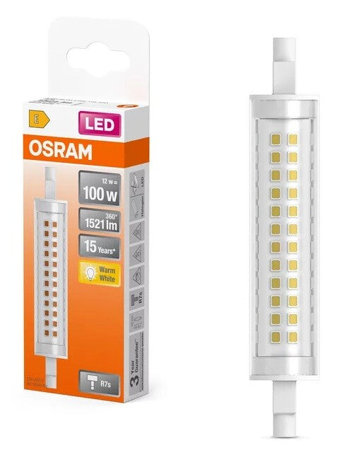 432734 LAMPARA LINEAL LED R7S 11W 2700K 118mm SLIM LINE OSRAM