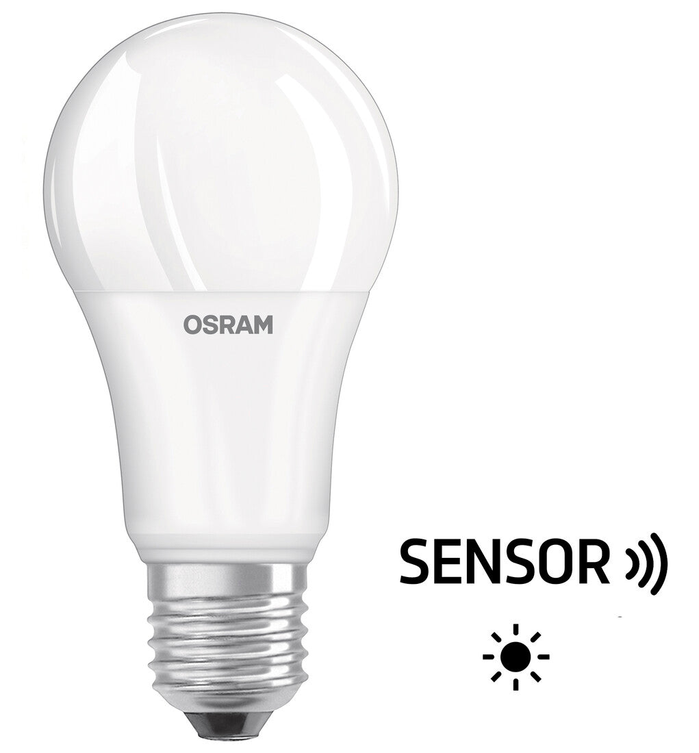 428287 LAMPARA STANDARD LED SENSOR LUZ E27 10W 2700K OSRAM