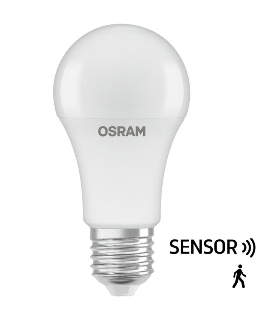 129377 LAMPARA STANDARD LED SENSOR MOVIMIENTO E27 10W 4000K STAR OSRAM