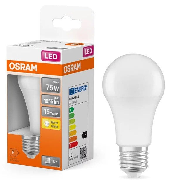 122529 STANDARD LED-LAMPE E27 10W 2700K STAR OSRAM