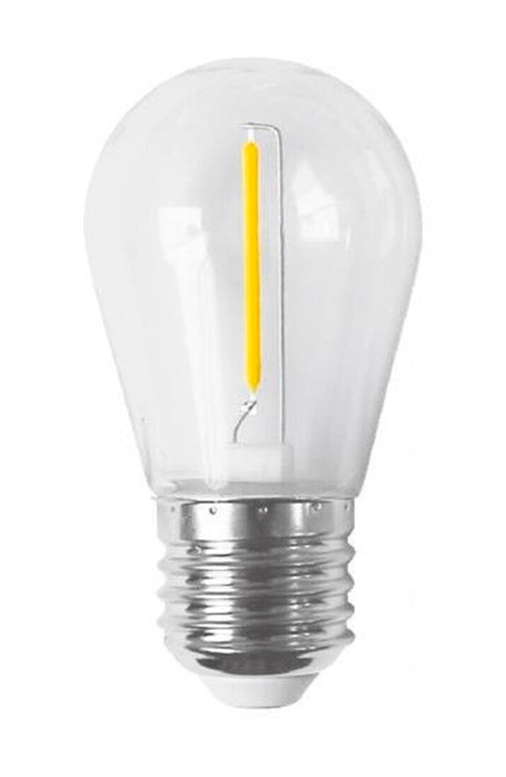 2601497-BC WHITE STRAIGHT FIL LAMP E27 P/GUIRNALD