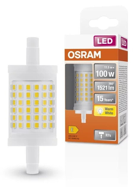 432635 LAMPARA LINEAL LED R7S 11,5W 2700K 78mm LINE OSRAM