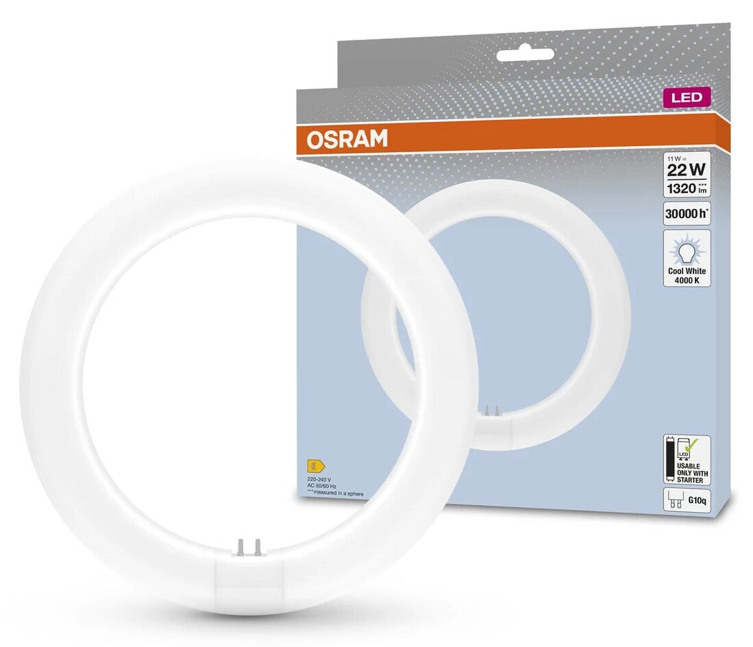 042621 TUBO CIRCULAR LED T9 G10Q 11W 4000K 212mm OSRAM