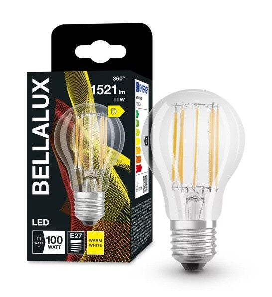 592353 LAMPARA STANDARD FIL LED E27 11W 2700K BELLALUX