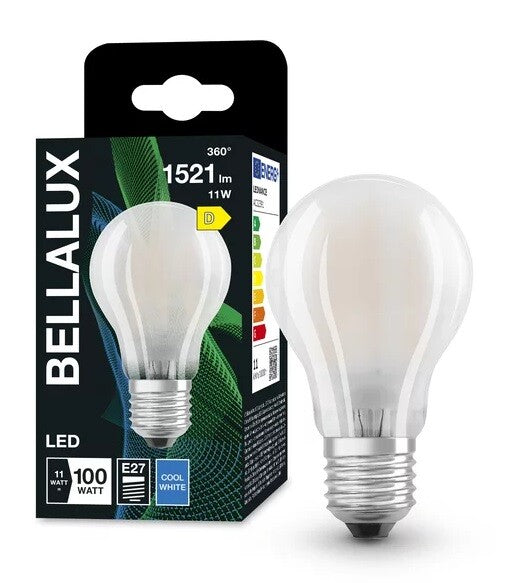 153646 LAMPARA STANDARD FIL LED E27 MATE 11W 4000K BELLALUX