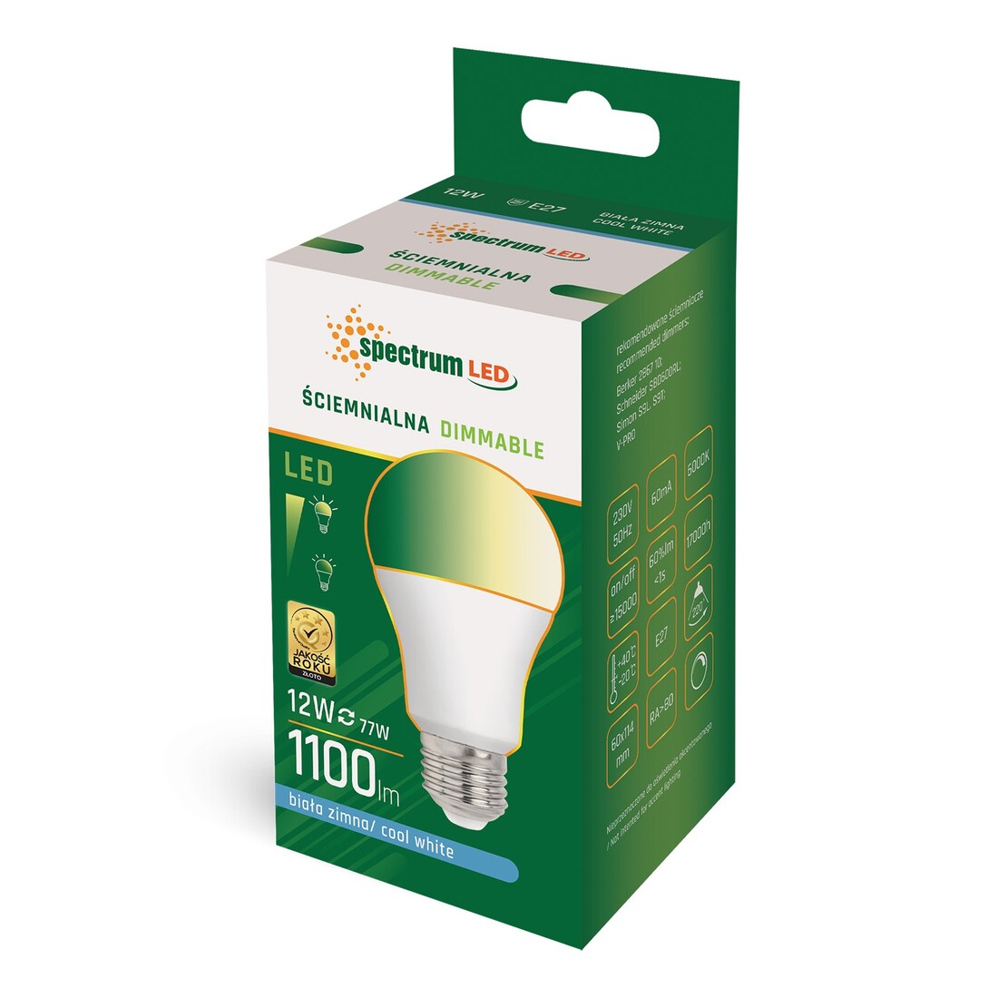 WOJ14377 LAMPARA STANDARD LED REGULABLE E27 11W 6000K SPECTRUM