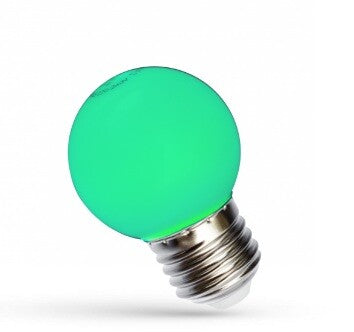 WOJ11796 LAMPARA ESFERICA LED 1W E27 VERDE SPECTRUM