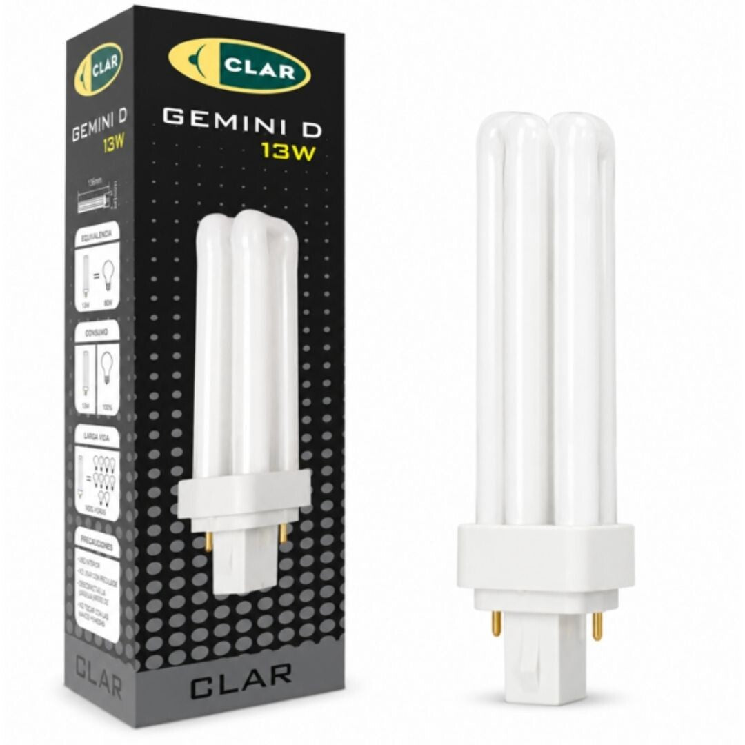10757 LAMPARA PL G24D-3 13W 6500K GEMINI D CLAR