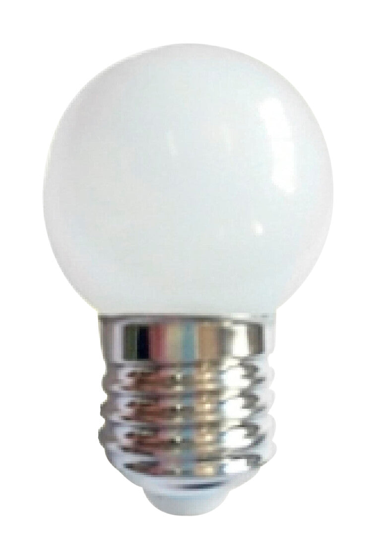 200605013 LAMPARA LED ESFERICA 1W E27 3000K BLANCA GSC