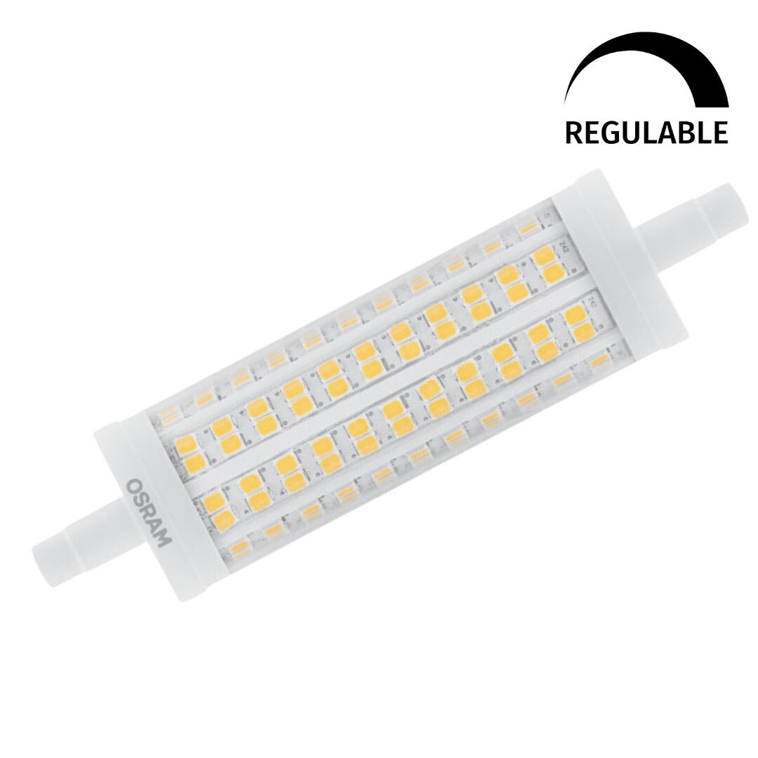 432574 LAMPARA LINEAL LED REGULABLE R7S 17,5W 2700K 118mm LINE OSRAM | Suministros Figmar