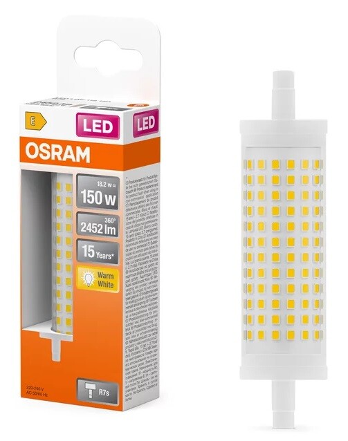 432697 LAMPARA LINEAL LED R7S 19W 2700K 118mm LINE OSRAM