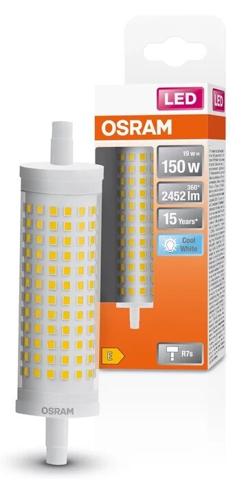 022340 LAMPARA LINEAL LED R7S 19W 4000K 118mm LINE OSRAM