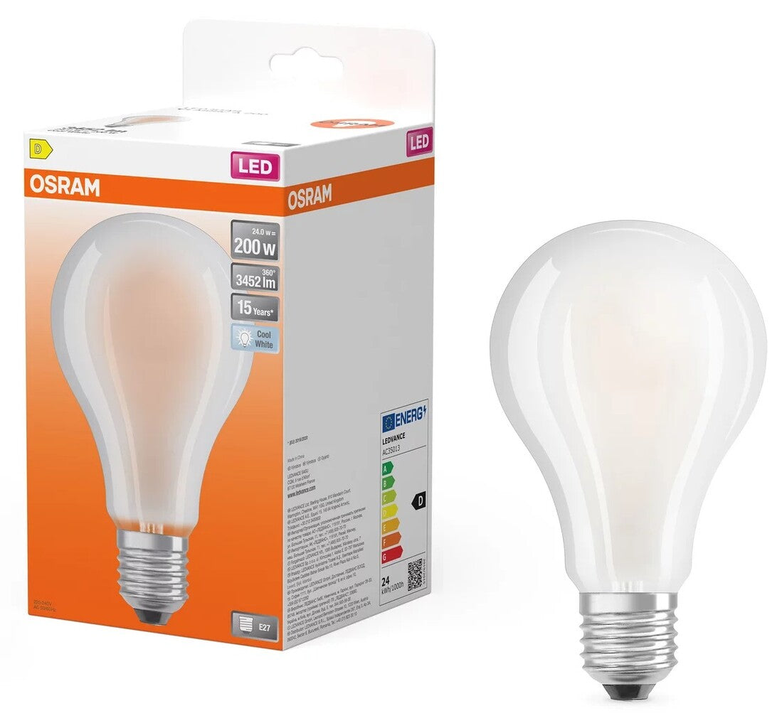 619098 LAMPARA STANDARD FIL LED E27 24W 4000K STAR OSRAM