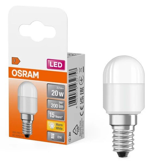432758 LAMPARA T26 LED MATE E14 2,3W 2700K SPECIAL OSRAM