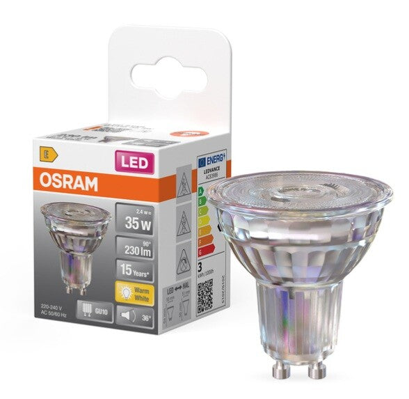 458484 LAMPARA PAR16 LED GU10 2,4W 2700K 36° STAR OSRAM