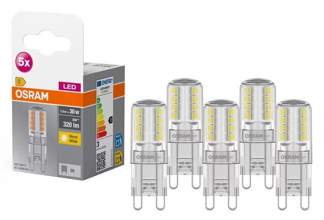 758063 5u G9 LED LAMP 2.6W 2700K OSRAM BASE
