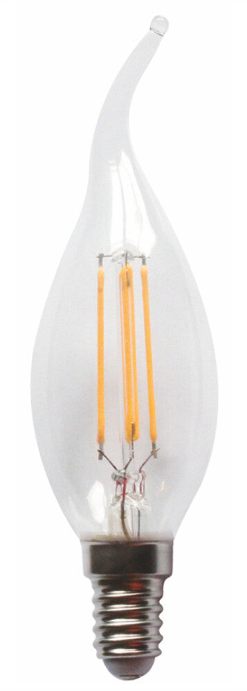 09351 LAMPARA VELA PUNTA FIL LED E14 3,2W 3000K F37 LEDESMA | Suministros Figmar