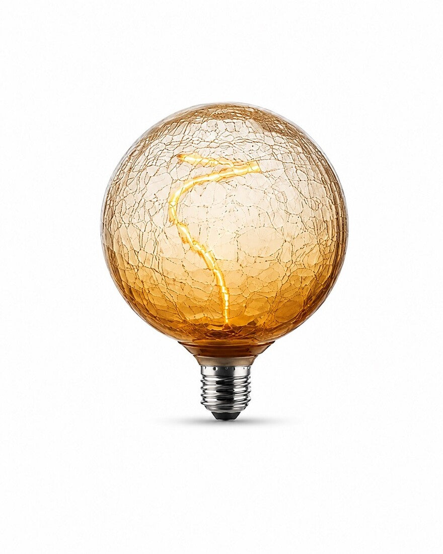 2601296 LAMPARA LED GLOBO CRAQUELADA AMBAR 3,5W 1800K F-BRIGHT