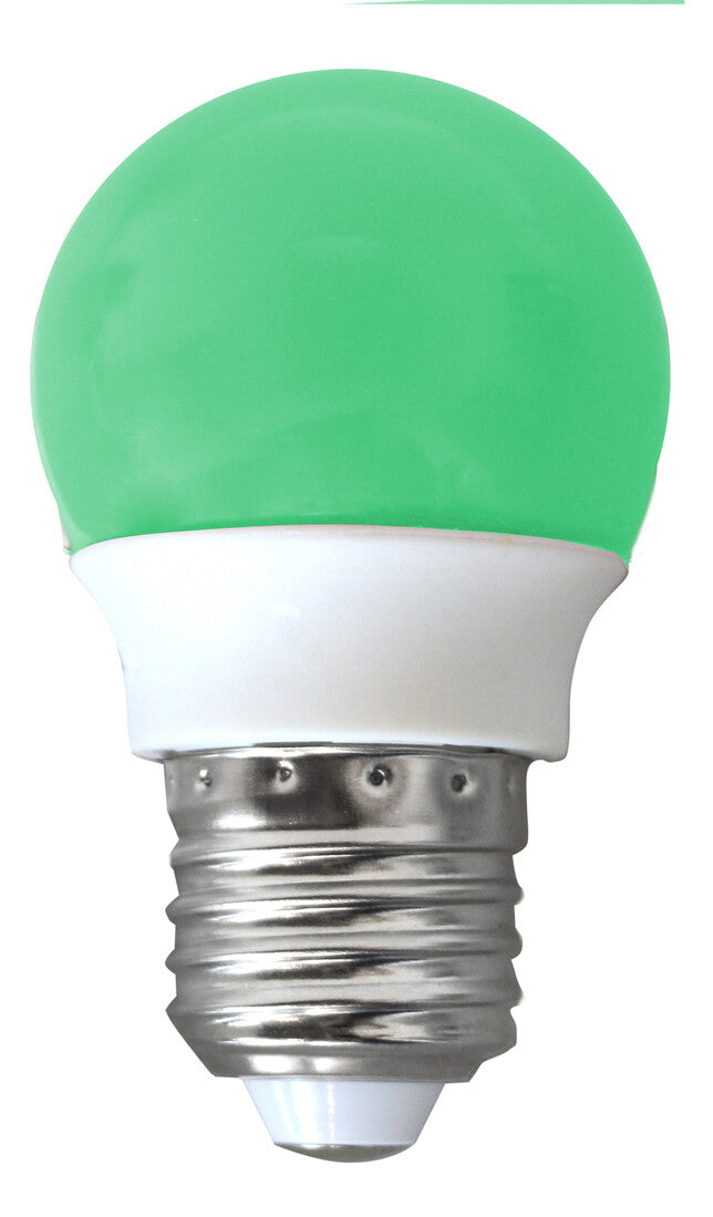 2002376 LAMPARA ESFERICA LED 2W E27 VERDE GSC