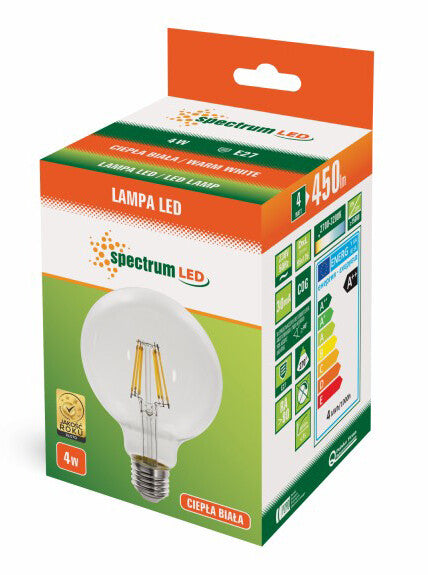 WOJ13763 LAMPARA GLOBO LED CRISTAL 4W 2700K 95mm | Suministros Figmar