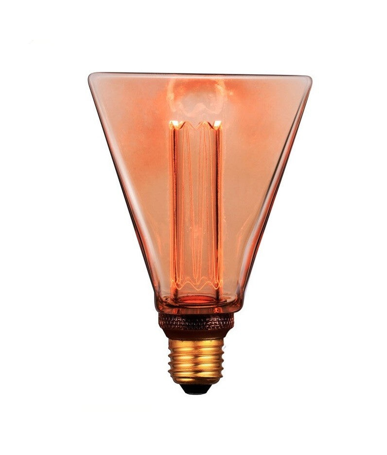 2601987 LAMPARA LED VINTAGE DIAMANTE AMBAR 4W E27 | Suministros Figmar