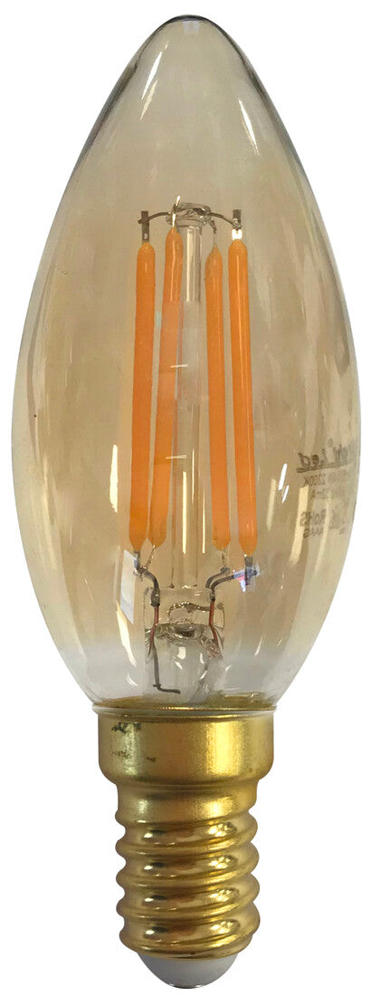 2601985 LAMPARA VELA FILAMENTO LED GOLD 4W E14 2200 K