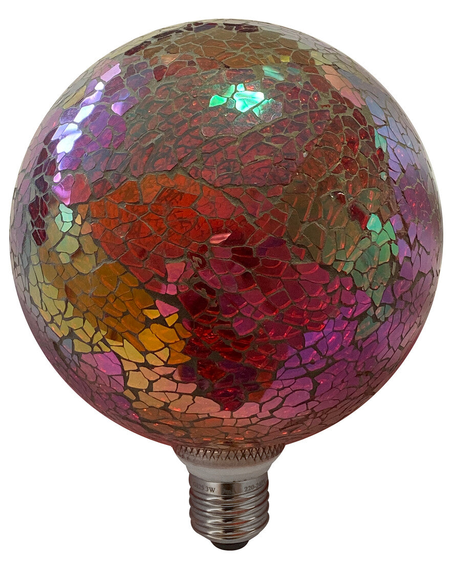 2601280-R LAMPARA LED TIFFANY E27 4W ROJA
