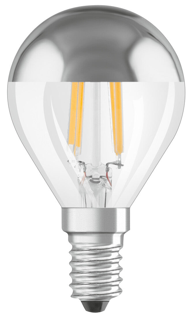 447134 OSRAM LED STAR KUGEL FILAMENT SILVER E14 4W 2700K REFLEKTORLAMPE RETROFIT