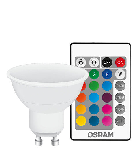 445970 PAR16 LED GU10 LAMP 2700K+RGB 4.5W WITH OSRAM RETROFIT CONTROL