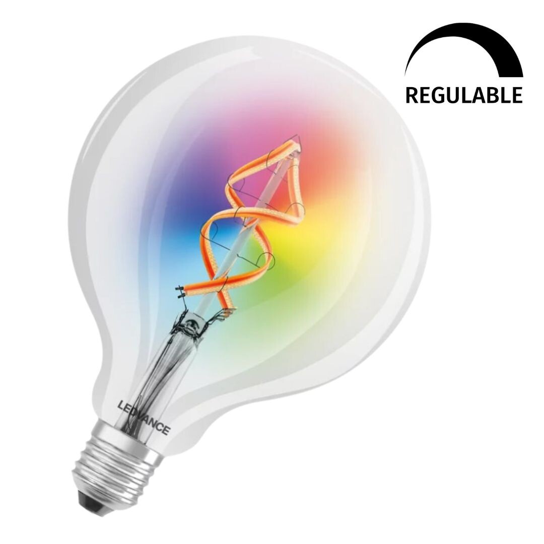 609938 LAMPARA SMART GLOBO FIL LED 4,5W E27 125mm RGB+W LEDVANCE | Suministros Figmar