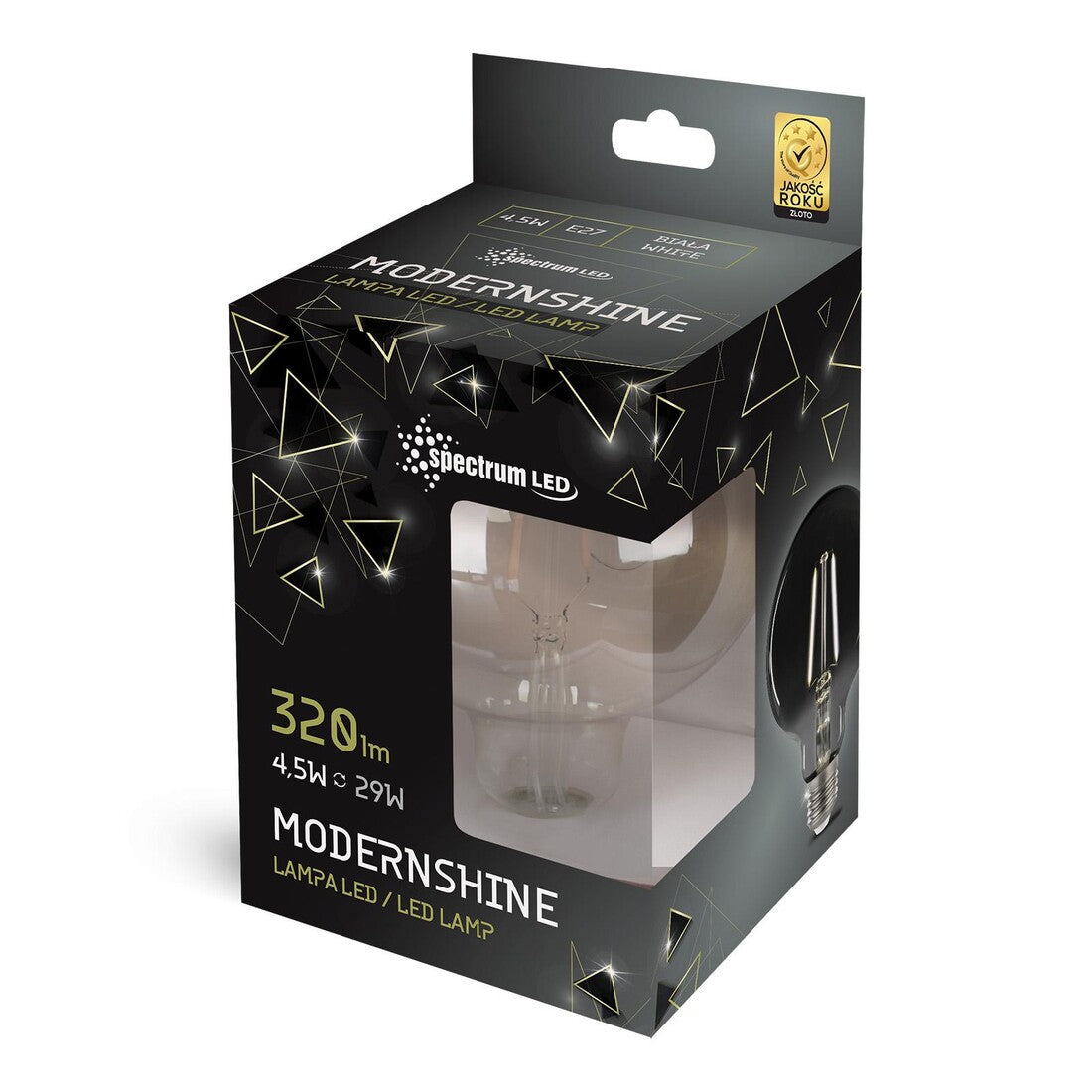 WOJ+14471 LAMPARA GLOBO FIL LED MODERNSHINE G125 4,5W 4000K SPECTRUM