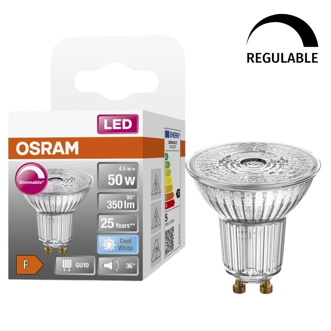 798120 LAMPARA PAR16 LED REGULABLE GU10 4,5W 4000K 36° SUPERSTAR OSRAM