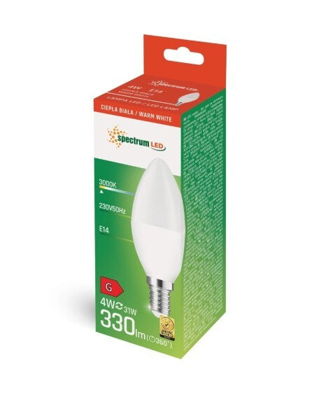 WOJ+14531 LAMPARA VELA LED 4W E14 3000K SPECTRUM