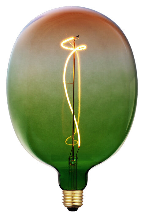2601271-V DEKORATIVE LED-FILAMENTLAMPE G175 E27 4W 1800K 150Lm GRÜN ORANGE EB