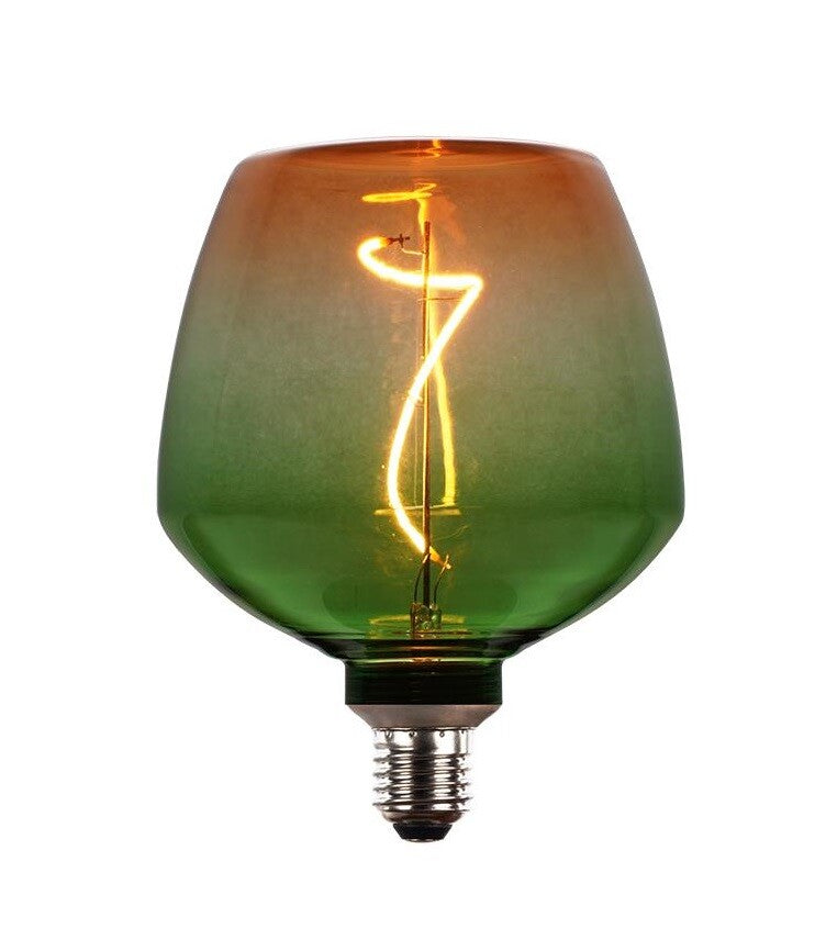 2601270-V LAMPARA S123 FILAMENTO LED DECORATIVO E27 4W 1800K 208Lm VERDE NARANJA EB
