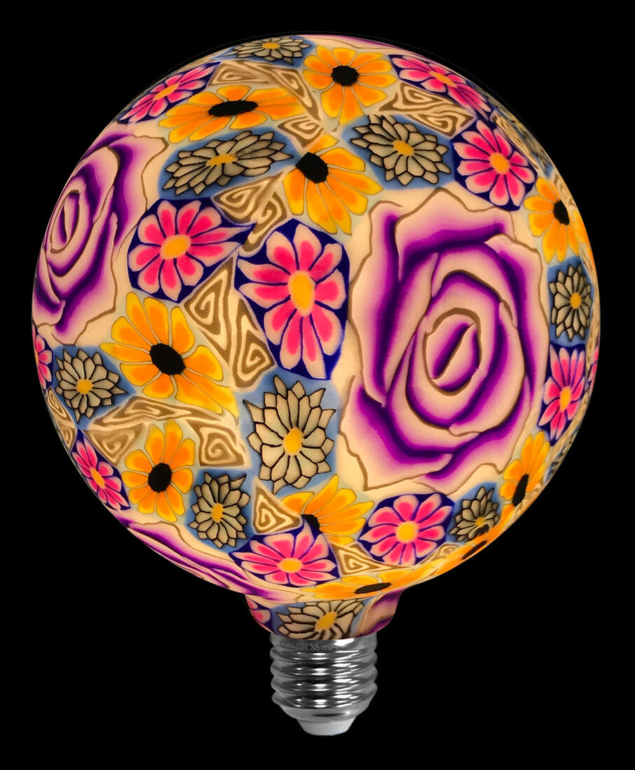 2601290 LAMPARA LED GLOBO ROSA PURPURA E27 4W 3000