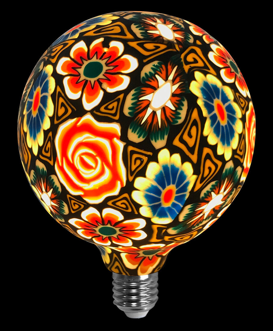 2601293 LAMPARA LED GLOBO HOJA VERDE E27 4W 3000 | Suministros Figmar