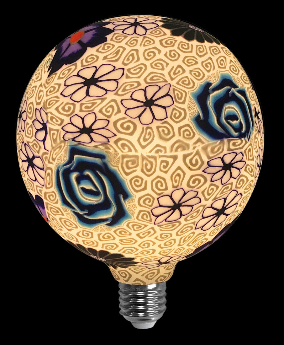 2601294 LAMPARA LED GLOBO AZUL/BLANCA E27 4W 3000K | Suministros Figmar