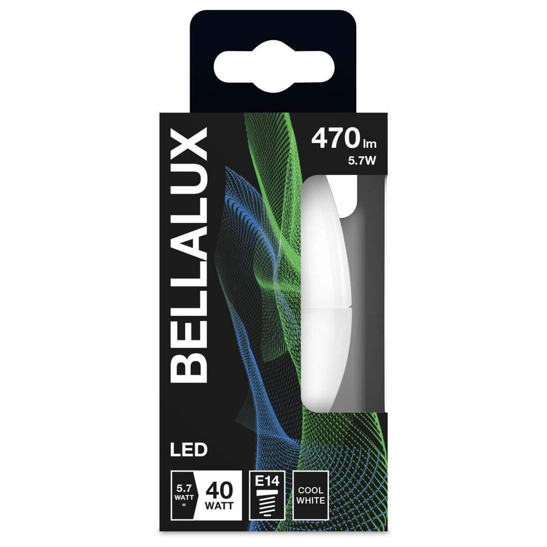 318030 LAMPARA VELA LED E14 4,9W 6500K BELLALUX
